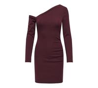 ONLY Assymetric Dress Onlvilla Robe asymétrique L/S CS JRS, Bordeaux, M Femmes