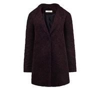 ONLY Berta Manteau De Laine Veste Longue d'hiver Parka pour Femme avec Col À Revers, Taille:M, Couleur:Red Plum