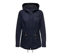 ONLY ONLLORCA Canvas Parka CC OTW Übergangsjacke, Blue Graphite, S Femme