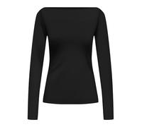 ONLY Boatneck Top Onlkiss Life Ls T-Shirt à col Bateau CC JRS Noos, Noir, L Femmes