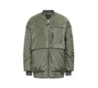 Only - Bomber en Mélange Polaire Vert - Femme - Vestes - Vert - Taille: 40 FR