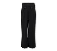 ONLY Button Pant Kogsania JRS Noos Pantalon boutonné, Noir, 140 cm Mixte