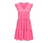 ONLY Cap Sleev Fril Dress Onlmay JRS Noos Robe à Manches Courtes, Camellia Rose, M Femmes