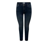 ONLY Caraugusta Hw Skinny DNM Bj558 Noos Jean, Blue Black Denim, 48W x 32L Femme