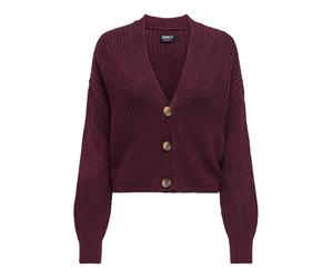 ONLY Cardigan 'CAROL' lie de vin, Taille XL
