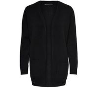 ONLY Cardigan en tricot - Col en U - Manches longues - Femme - Noir L