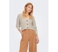 ONLY Cardigan femme court à manches longues et col en V ONLCAROL, en tricot.