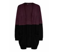 Only Cardigan Long Onlqueen L/S KNT Noos 15158746, Windsor Winestripes : Noir, S