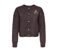ONLY Cardigan marron / umbra / marron chiné / rouge, Taille M