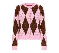 ONLY Cardigan 'ONLAnnika' marron / brun foncé / rose clair, Taille L