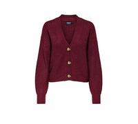 Only Femme Onlcarol Nice L/S KNT Noos Cardigan Côtelé, Cabernet, L EU