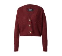 Only Femme Onlcarol Nice L/S KNT Noos Cardigan Côtelé, Cabernet, XL EU