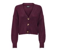ONLY Cardigan 'ONLCAROL' violet foncé, Taille M