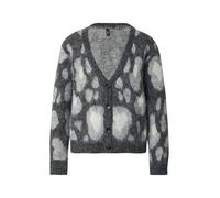 ONLY Cardigan 'ONLEDELIE' gris clair / gris foncé / blanc, Taille M