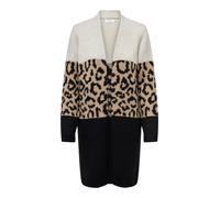 ONLY Cardigan 'ONLJade' brocart / noir / blanc cassé, Taille L