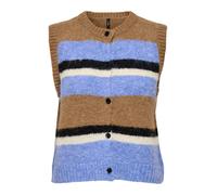 ONLY Cardigan 'ONLKALLIE' bleu clair / caramel / noir / blanc, Taille XL