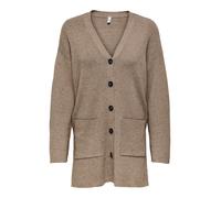 ONLY Onlkatia Ls Rib V Cardigan Ample CC KNT, Boule de Peinture/détail : mélangé, M Femme
