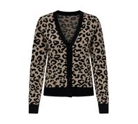 ONLY Cardigan 'ONLLeo' beige chiné / noir, Taille M