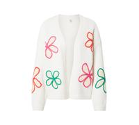 ONLY Cardigan 'ONLMarnia' ivoire / jade / orange foncé / rose clair, Taille M