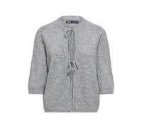 Only Cardigan Onlsimoni 2/4 Bow KNT Noos pour Femme, Mélange de Gris Moyen., L