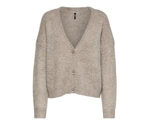 ONLY Cardigan Onlzoey L/S Nca KNT pour Femme, Beige Smaltato, L