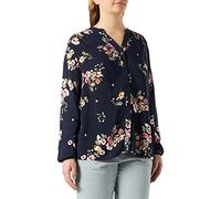 ONLY CARMAKOMA Caranita Ls Chemise Haut à Manches Longues, Ciel Nuit/AOP : Fleur, 44 Plus Femme