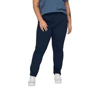 ONLY CARMAKOMA Cargoldtrach Pantalon Classique Noos pour Femme Taille 48/32, Bleu Nuit, 48W x 32L