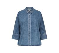 ONLY Carmakoma Cargrace 3/4 DNM T-Shirt Cro, Denim Bleu médium, 44