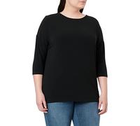 ONLY CARMAKOMA Carlamour 3/4 Top JRS Noos, Débardeur Femme, Black, S-42/44