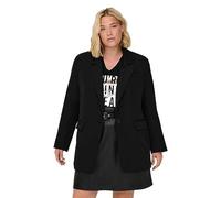 ONLY CARMAKOMA Carlana-Berry L/S Ovs Blazer TLR Noos Long pour Femme, Noir, 44 Plus