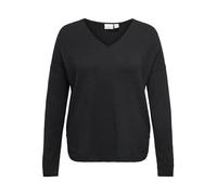 ONLY CARMAKOMA Carmargareta Ls Pull KNT Noos Tricot, Noir, XL Grande Taille Femme