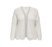 ONLY Carmakoma Carnola 7/8 Life Open Cardigan KNT Noos, Cloud Dancer, L Femme