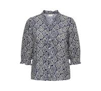 ONLY Carmakoma Carraya Chemise 3/4 WVN Noos pour Femme, Ciel Nocturne, Taille 44