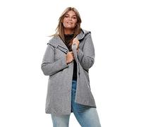 ONLY Carmakoma CARSEDONA Light Coat OTW Noos Manteaux, Gris Clair chiné, XL Femme
