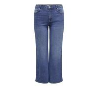 ONLY Carmakoma Carsnow Hw Wide DNM Jean pour Femme PIM MBD Noos, Denim Bleu médium, 48W / 34L