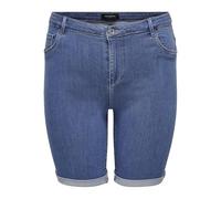 ONLY Carmakoma Carthunder Life Reg Long Shorts DNM Noos, Denim Bleu Moyen, 44 Femme