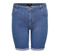 ONLY Carmakoma Carthunder Reg DNM Short en Jean pour Femme, Denim Bleu Moyen, 44