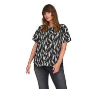 ONLY Carmakoma CARVICA Life SS Top WVN Noos, Noir/AOP : 581 Black Scarlett, 46