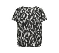 ONLY Carmakoma CARVICA Life SS Top WVN Noos, Noir/AOP : 581 Black Scarlett, 50