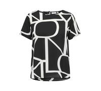 ONLY Carmakoma Carvica Life SS Top WVN Noos T-Shirt, Noir/AOP : Logo Maritime, 52 Femmes
