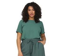 ONLY Carmakoma Carvica SS Top WVN Noos Blouse, Baume Green, 52 Grande Taille Femme