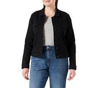 ONLY CARMAKOMA CARWESPA LS Jacket Black DNM Blouson en Jean, Noir, 56 Femme
