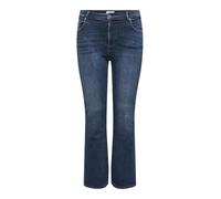 ONLY Carmakoma Carwilly Hw Flared DNM Tai021 Noos Pantalon en Jean, Bleu foncé Denim, 52W x 32L Femmes