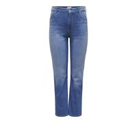 ONLY Carmakoma Carwilly Hw Straight DNM Rea12187 Noos Pantalon pour Femme, Denim Bleu médium, 50W / 32L