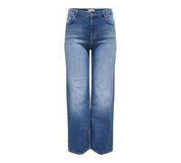 ONLY Carmakoma Carwilly Hw Wide DNM Rea12187 Noos Pantalon pour Femme, Denim Bleu médium, 52W / 30L