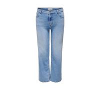 Only CARMAKOMA Carwilly Hw Wide DNM Tai006 Noos, Bleu Jeans Clair, 46W x 32L