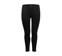 ONLY CARMAKOMA Carwilly Reg SK AK Raw Rea2343 Noos Jeans, Noir, 50W x 32L Femme