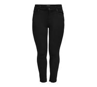 ONLY CARMAKOMA Carwilly Reg SK AK Raw Rea2343 Noos Jeans pour Femme Noir Taille 42/32