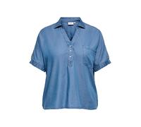 ONLY Carmakoma Chemisier 'CARCharis' bleu denim, Taille 4XL