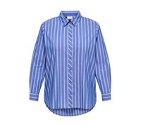 ONLY Carmakoma Chemisier 'CARLiah' crème / saphir / blanc, Taille 7XL